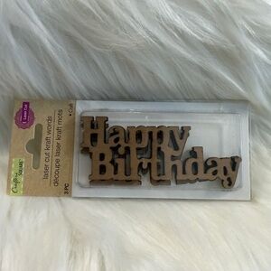 Wooden 'Happy Birthday' Sign